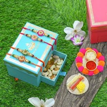 Load image into Gallery viewer, My Beautiful Kundan Rakhi Box