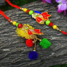 Load image into Gallery viewer, Fancy Bhaiya Bhabi Rakhi (Set of 2)