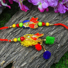 Load image into Gallery viewer, Fancy Bhaiya Bhabi Rakhi (Set of 2)