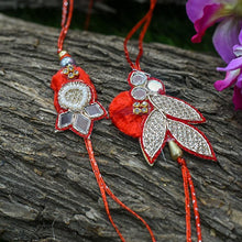 Load image into Gallery viewer, Sparkling Bhaiya Bhabhi Stone Rakhi