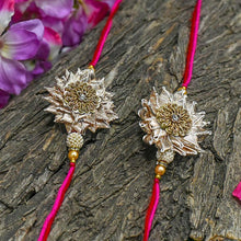 Load image into Gallery viewer, Zardosi Gota Patti Rakhi Set of 2