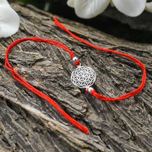 Load image into Gallery viewer, Flower Of Life Silver Rakhi