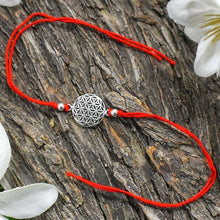 Load image into Gallery viewer, Flower Of Life Silver Rakhi