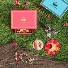 Load image into Gallery viewer, Sparkling Pink Crystal Bhaiya Bhabhi Rakhi Box