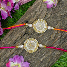 Load image into Gallery viewer, Fancy Sparkle Round Rakhi Set of 2