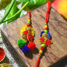 Load image into Gallery viewer, Fancy Bhaiya Bhabi Rakhi (Set of 2)