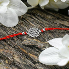 Load image into Gallery viewer, Flower Of Life Silver Rakhi
