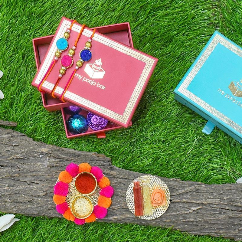 Trendy Stones Rakhi Box